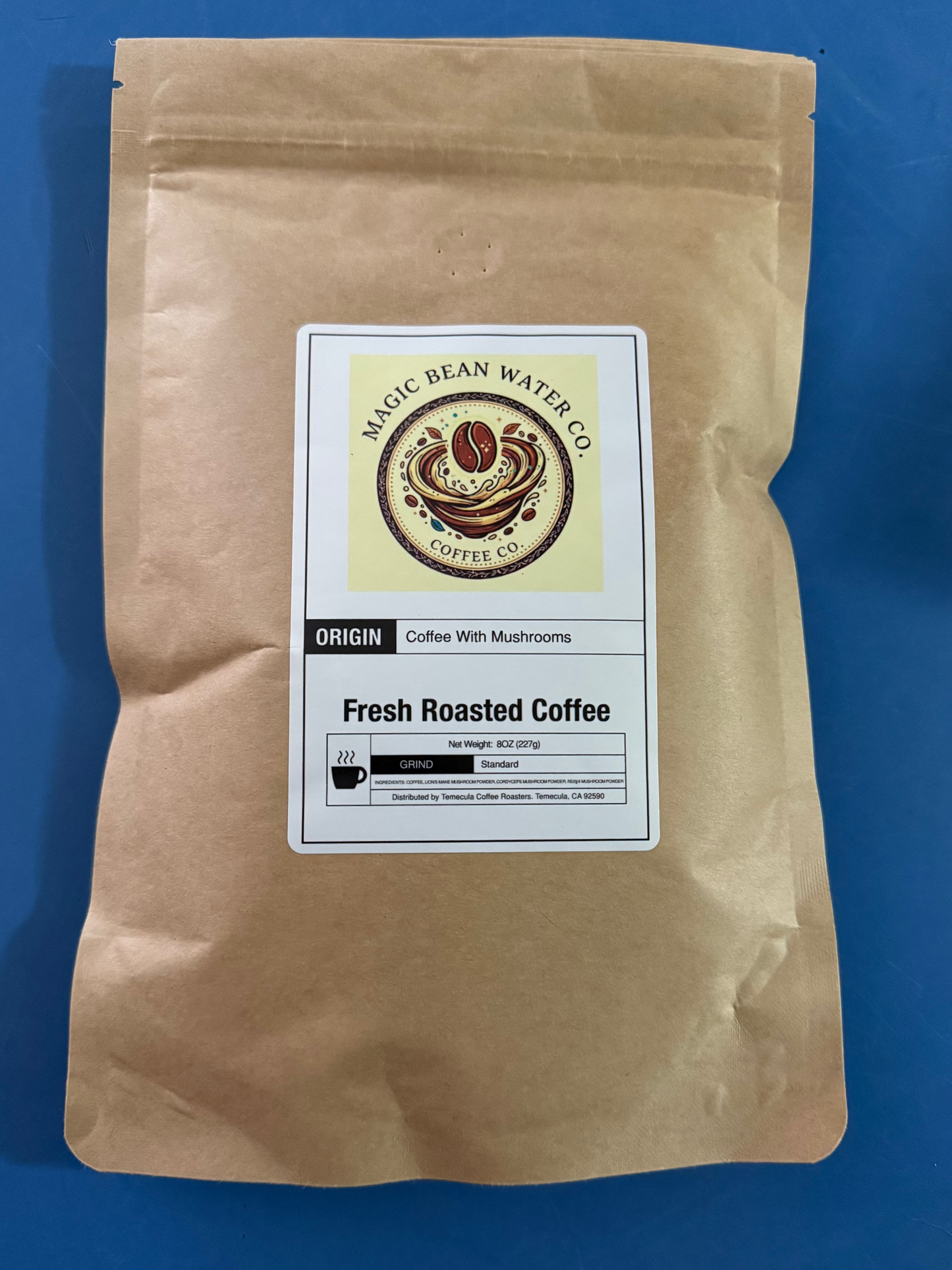 Lion's Mane, Cordyceps and Reishi Dark Roast Coffee Blend