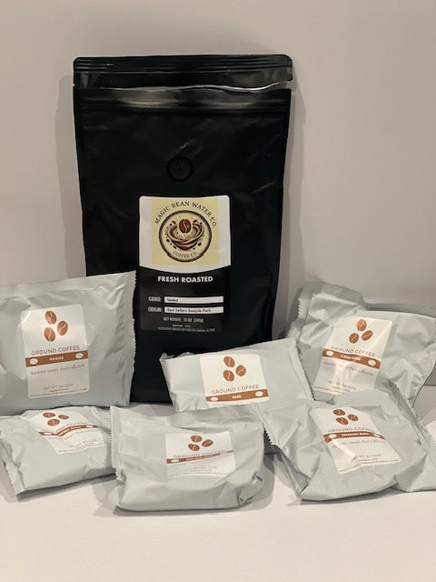 Best Sellers Sample Pack: 6Bean, Cowboy, Breakfast, Peru, Mexico, Bali